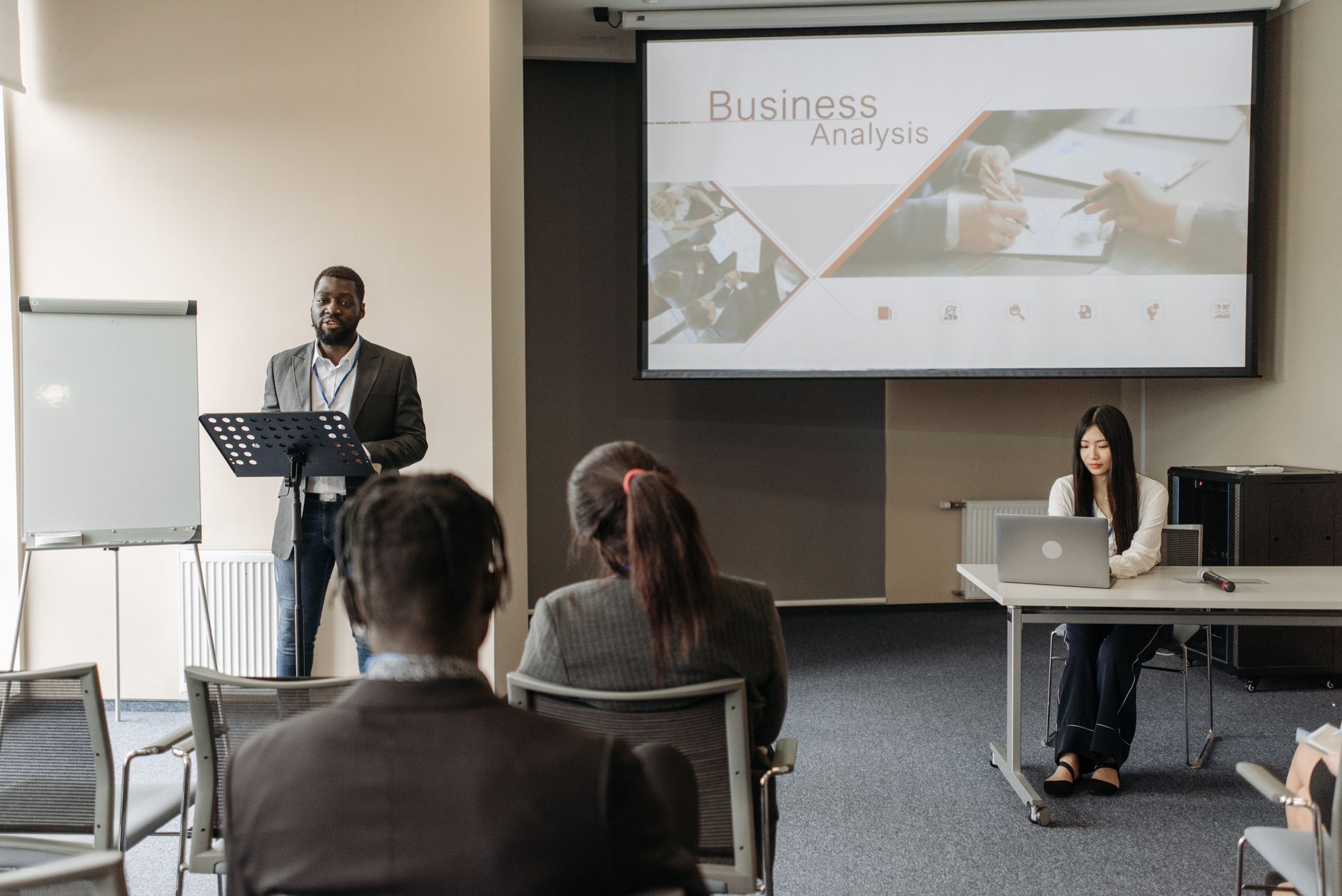 Business seminar with a speaker and audience in a conference room. — Things you need to understand about cryptocurrency secur